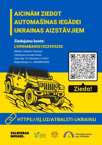 Finansē Eiropas Savienība / Finansējumu nodrošina Eiropas Savienība Patvēruma, migrācijas un integrācijas fonds. Par “Nevalstisko organizāciju pasākumi Ukrainas civiliedzīvotāju atbalstam” projekta “Palīdzības platformaUkrainas civiliedzīvotājiem Vidzemē” saturu atbild nodibinājums “Valmieras novada fonds”.